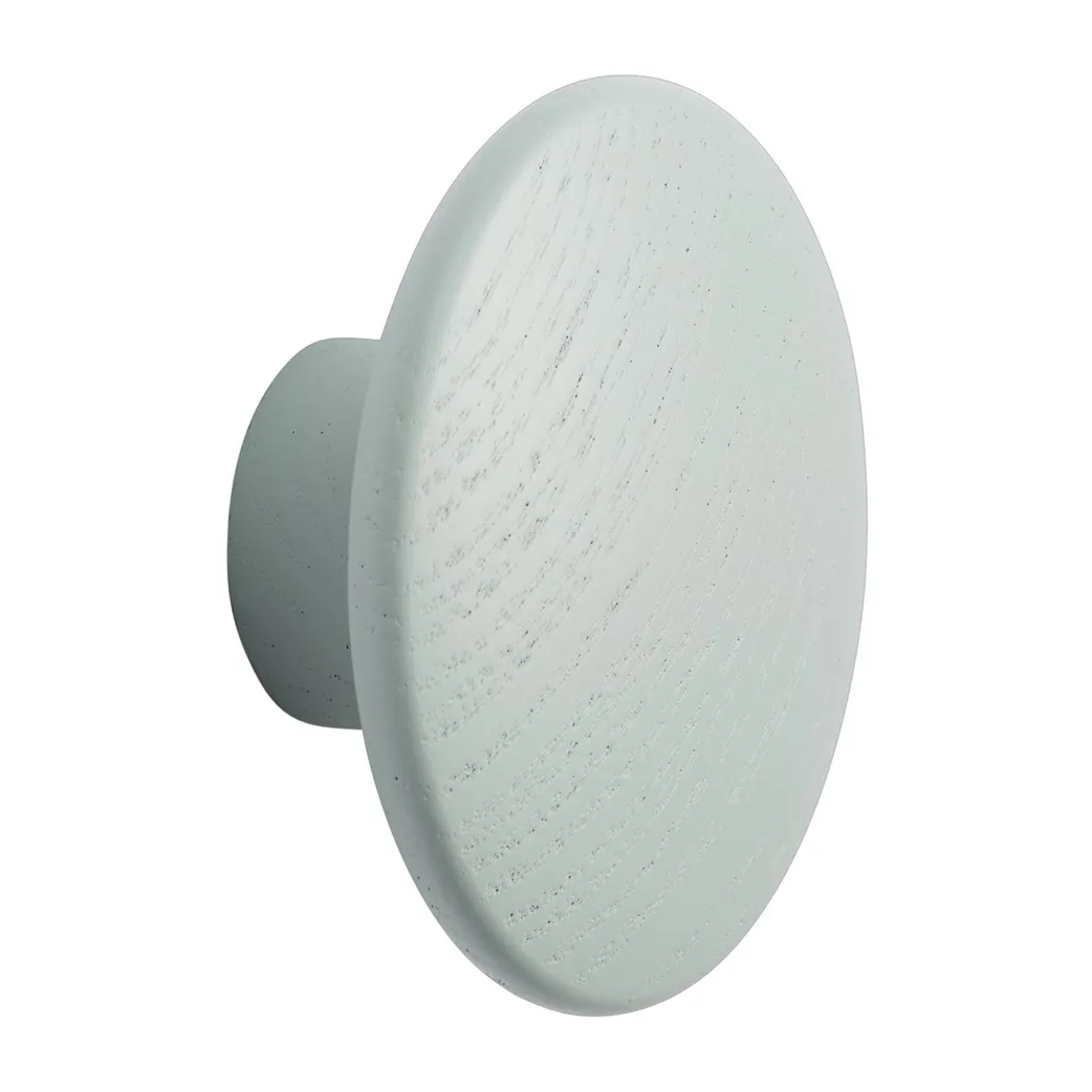 Dots wood Haken sage green, Ø6,5cm Muuto