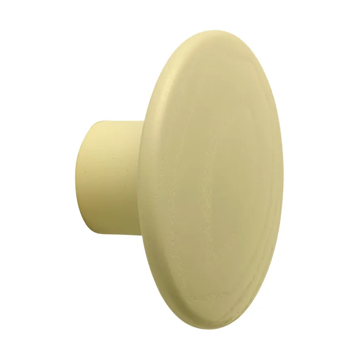Dots Wood Kleiderhaken, Gelb-Beige, Ø6,5 cm Muuto