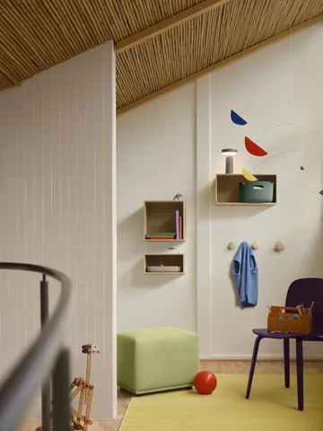 Dots Wood Kleiderhaken - Helloliv, Ø9 cm - Muuto