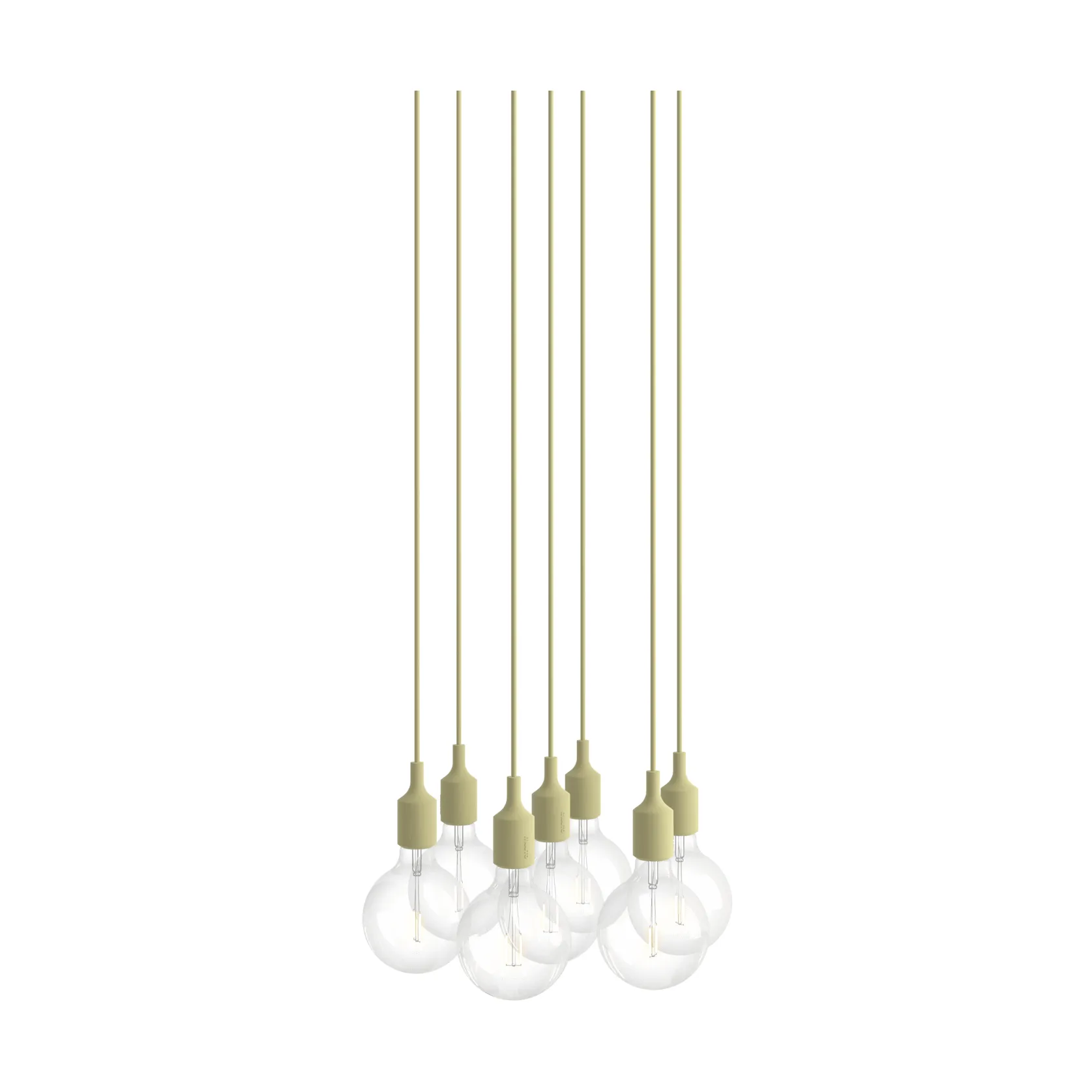 E27 Pendant Cluster 7 Pendel, Beige Grün Muuto