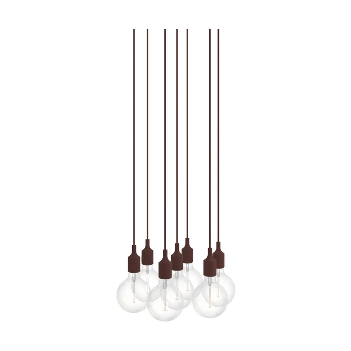 E27 Pendant Cluster 7 Pendel - Dunkelrot - Muuto
