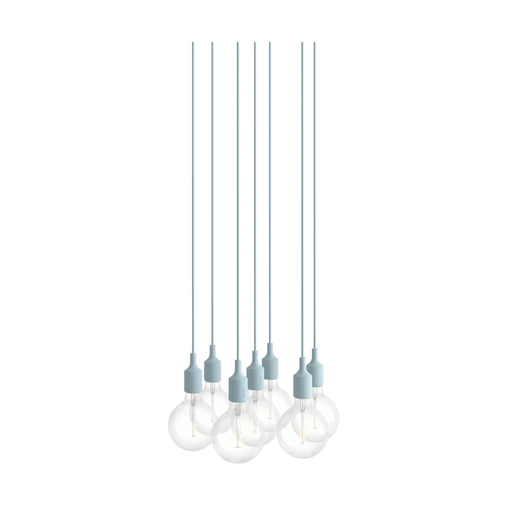 E27 Pendant Cluster 7 Pendel, Hellblau Muuto