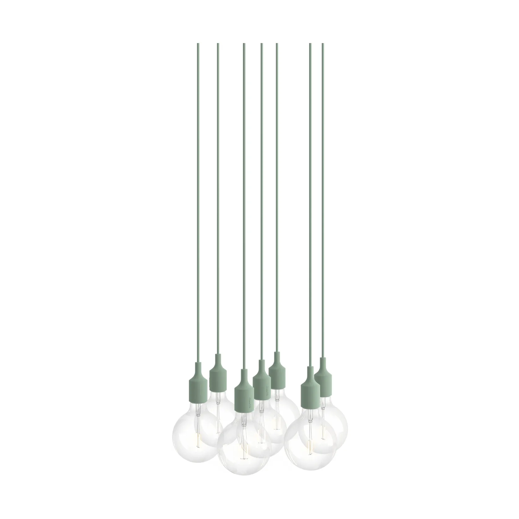 E27 Pendant Cluster 7 Pendel, Hellgrün Muuto