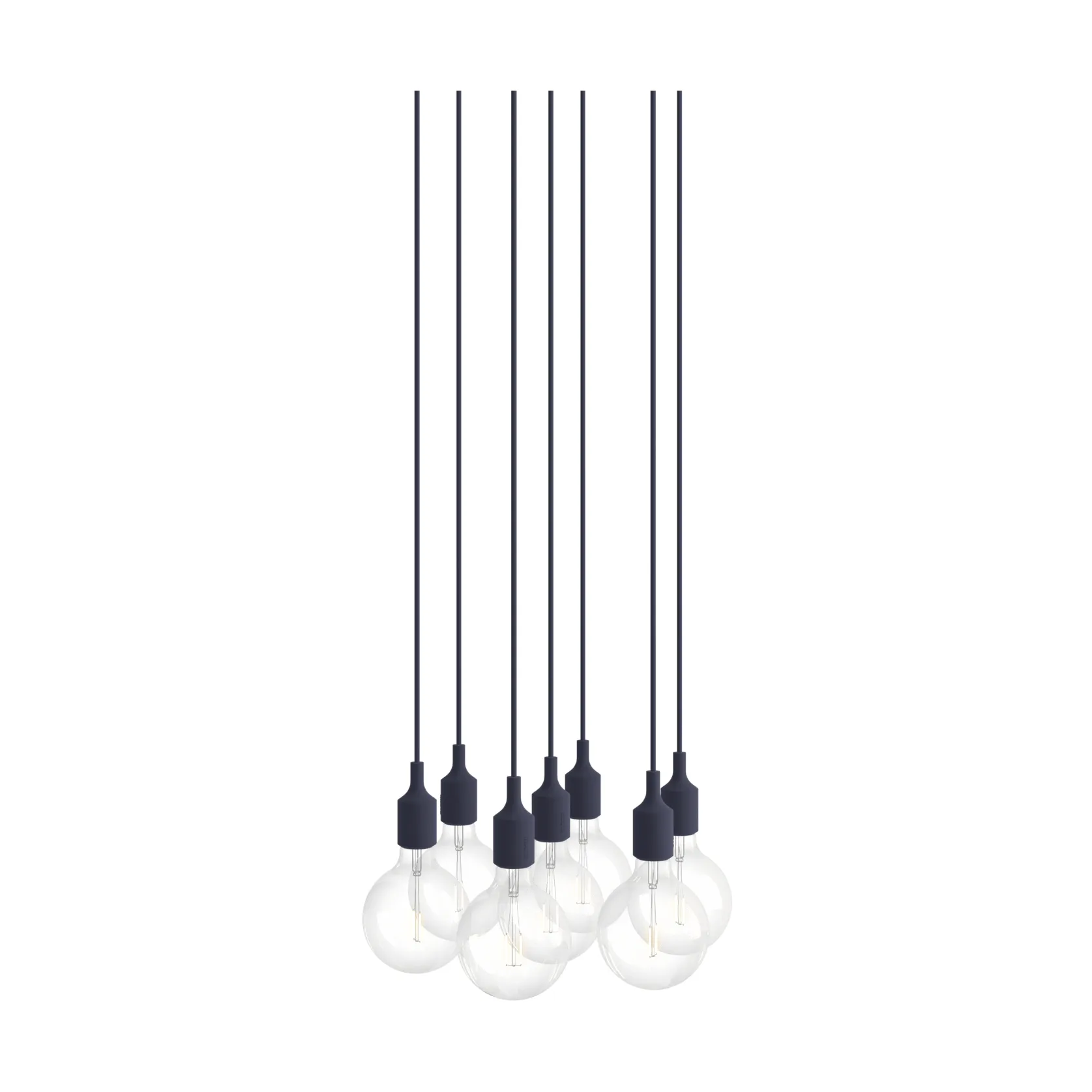 E27 Pendant Cluster 7 Pendel, Mitternachtsblau Muuto