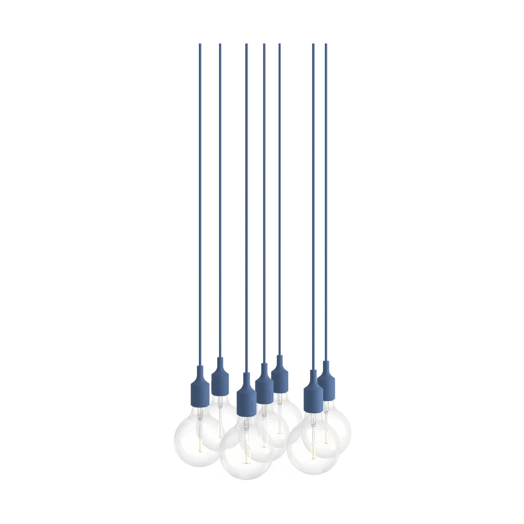 E27 Pendant Cluster 7 Pendelleuchte, Hellblau Muuto
