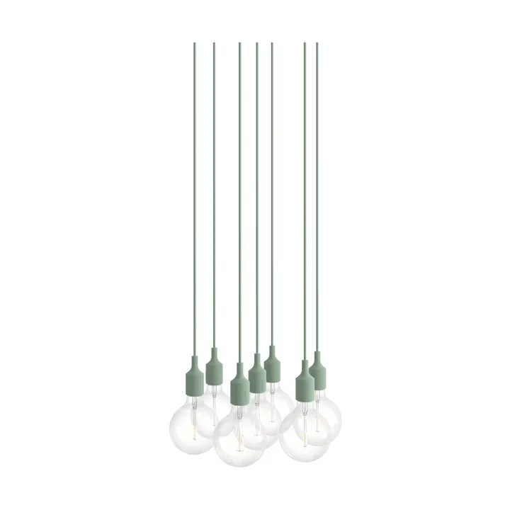 E27 Pendant Cluster 7 Pendelleuchte - Hellgrün - Muuto