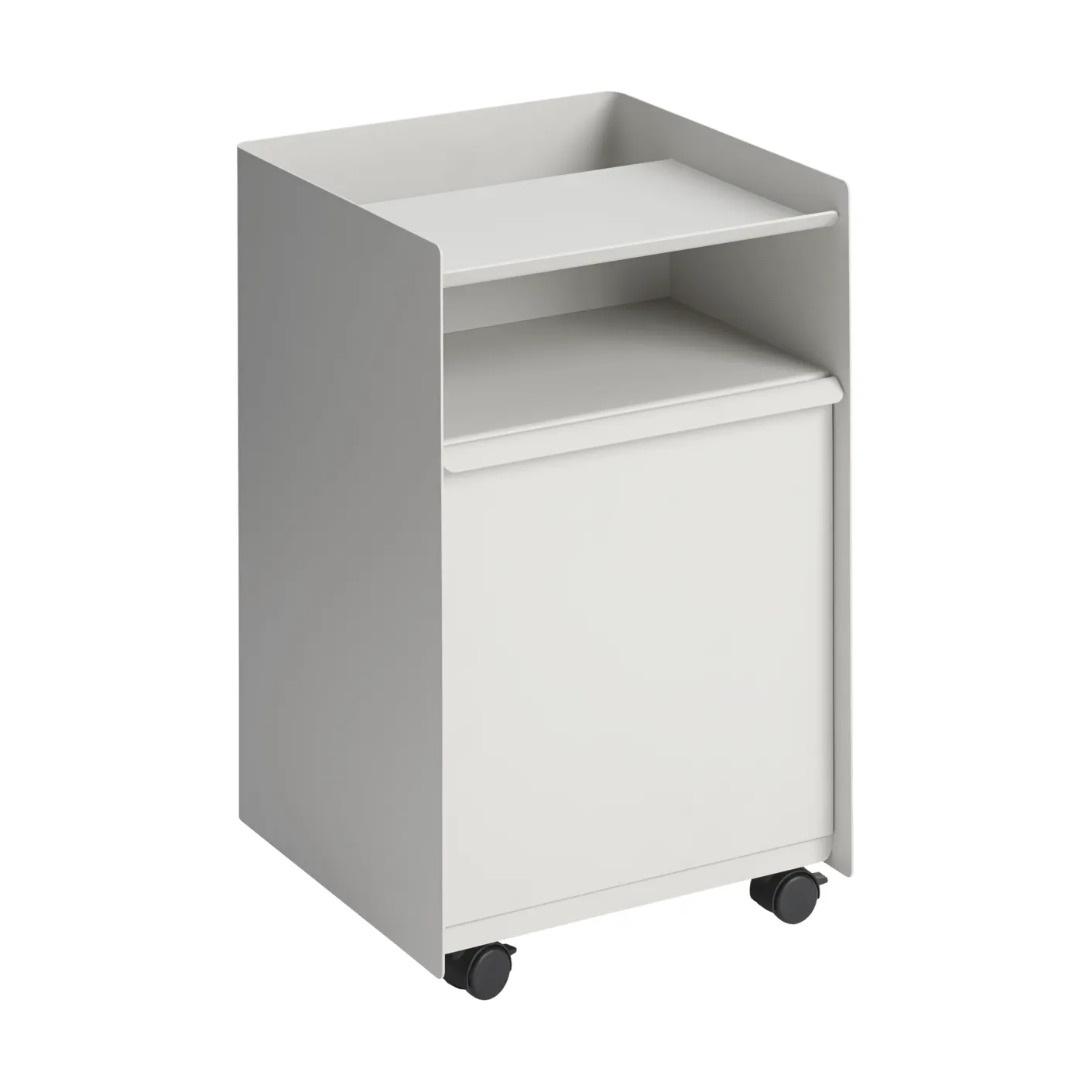 Folded Trolley Rollwagen mit Schublade, Grey Muuto
