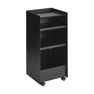 Folded Trolley Rollwagen offen - Schwarz, 37,4x38,7x37,2 cm - Muuto
