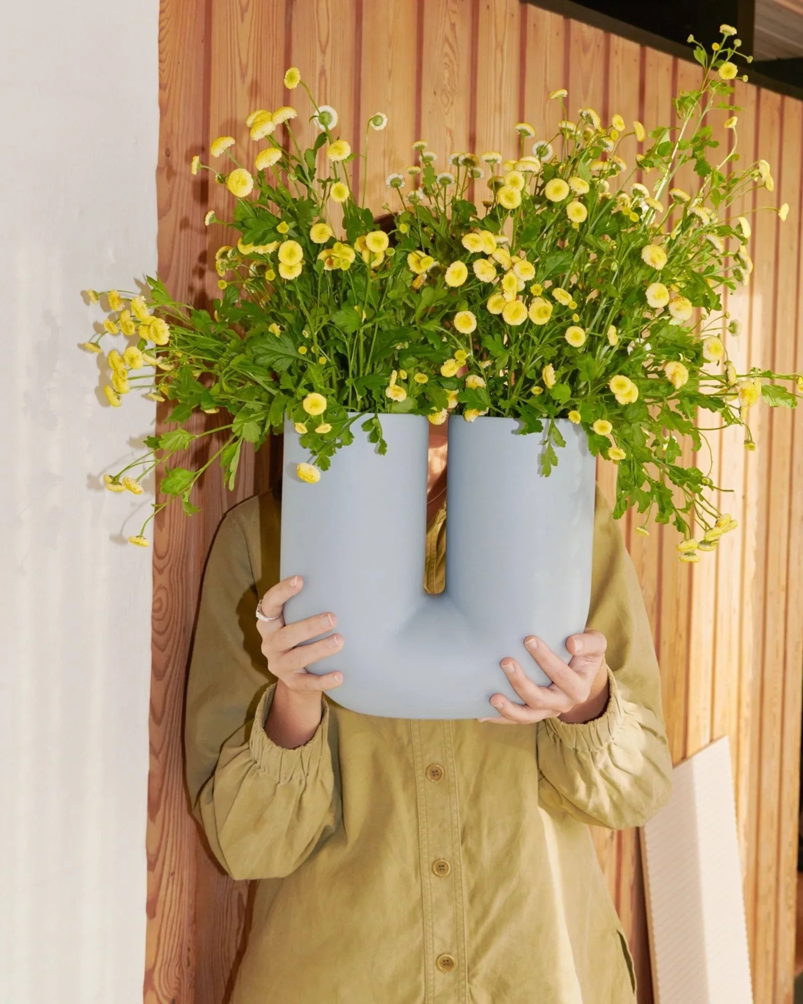 Kink Vase 26 cm, Hellblau Muuto