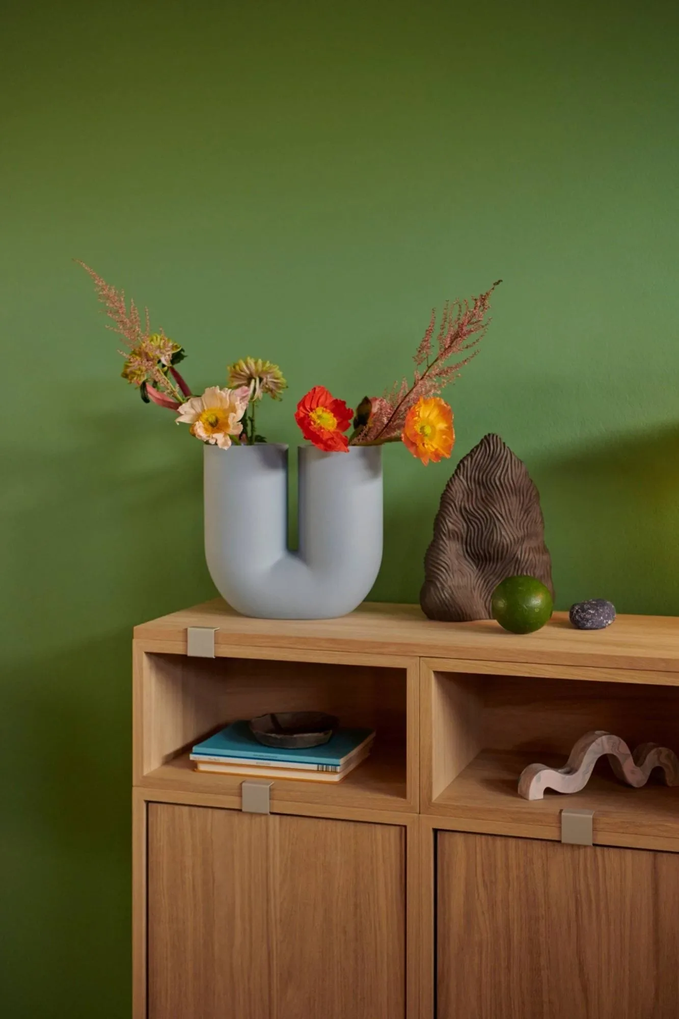 Kink Vase 26 cm, Hellblau Muuto