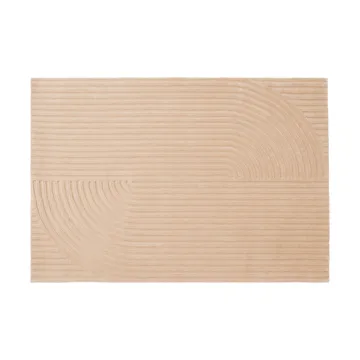 Relevo Rug Quattro Wollteppich - Light rose, 170x240 cm - Muuto