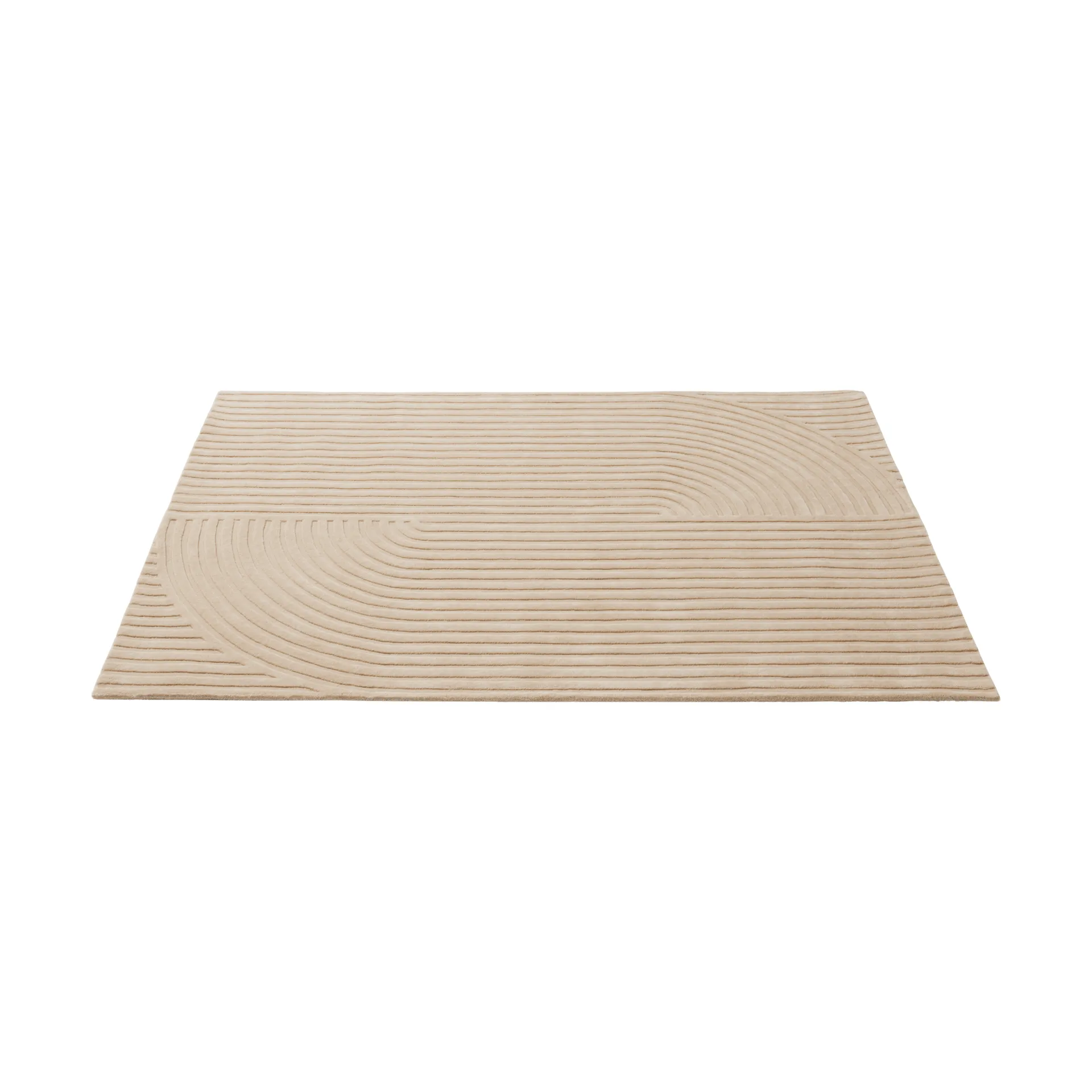 Relevo Rug Quattro Wollteppich, Light rose, 170x240 cm Muuto