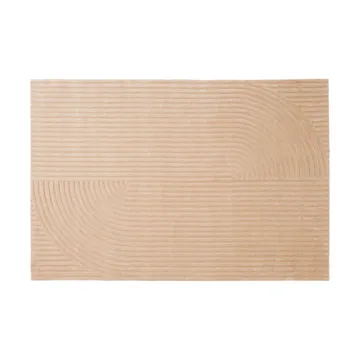 Relevo Rug Quattro Wollteppich - Light rose, 200x300 cm - Muuto