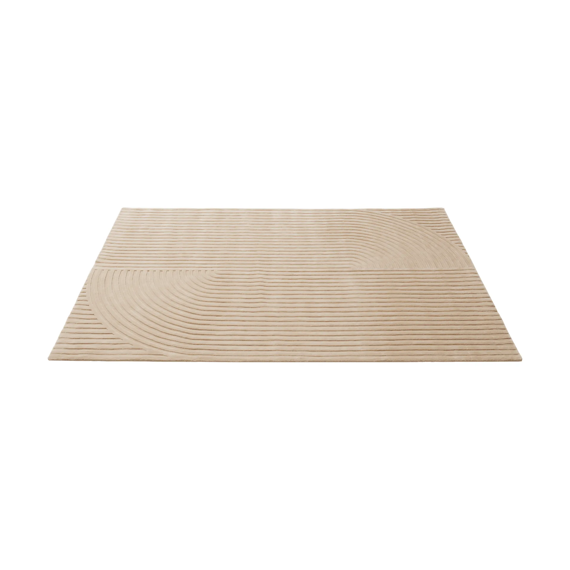 Relevo Rug Quattro Wollteppich, Light rose, 200x300 cm Muuto
