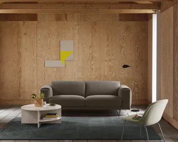 Relevo Rug Quattro Wollteppich - Light rose, 200x300 cm - Muuto