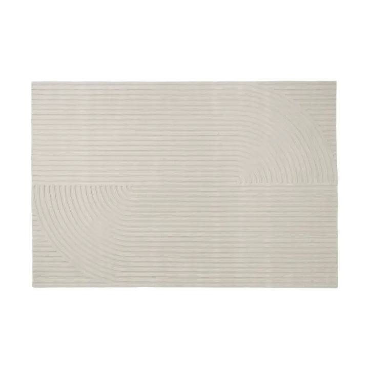Relevo Rug Quattro Wollteppich - Off white, 200x300 cm - Muuto