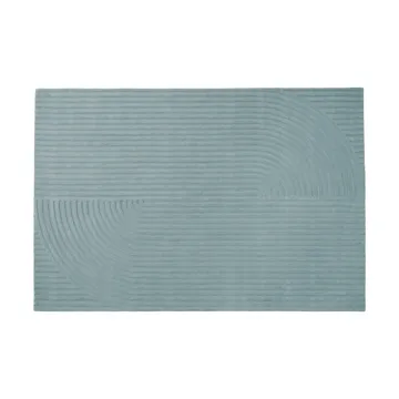 Relevo Rug Quattro Wollteppich - Sage green, 200x300 cm - Muuto