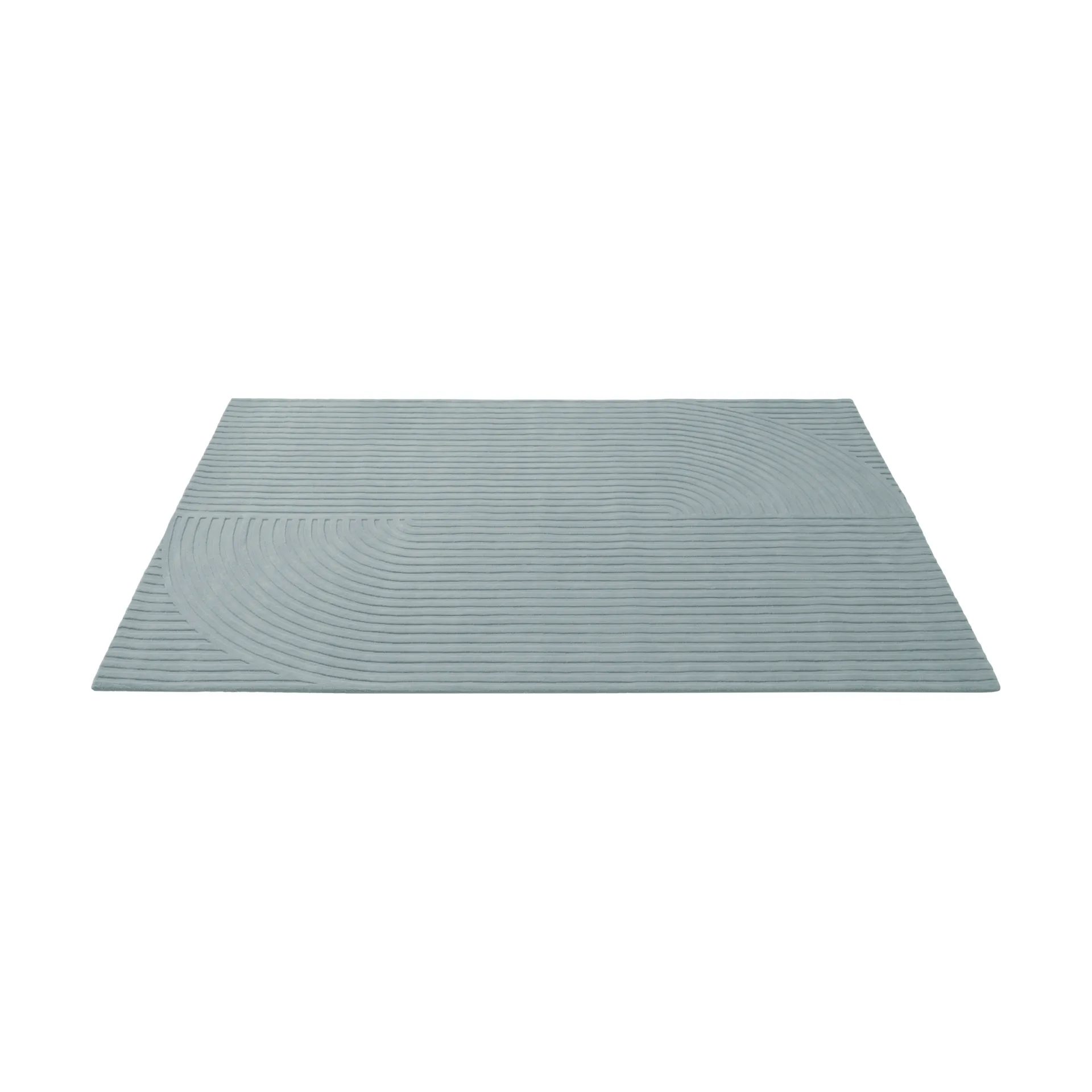Relevo Rug Quattro Wollteppich, Sage green, 200x300 cm Muuto