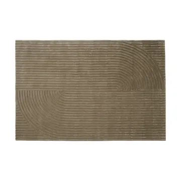 Relevo Rug Quattro Wollteppich - Taupe, 200x300 cm - Muuto
