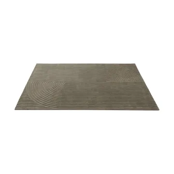 Relevo Rug Quattro Wollteppich - Taupe, 200x300 cm - Muuto