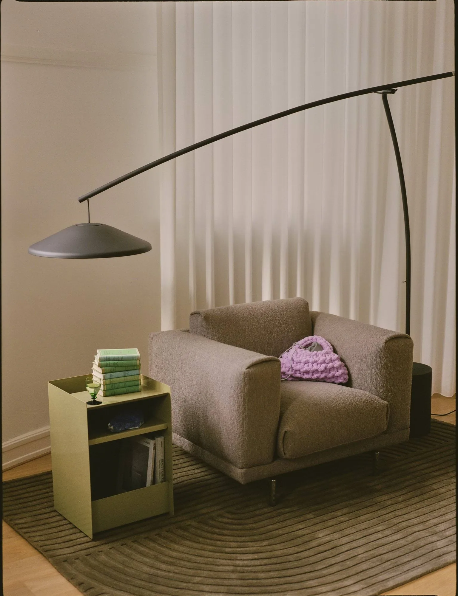 Rest Lounge Chair Loungesessel, Hearth 6-Schwarze Beine Muuto