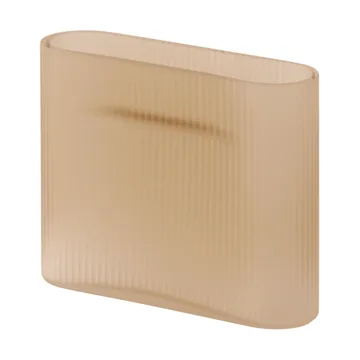 Ridge Vase Milchglas 16,5 cm - Hellorange - Muuto