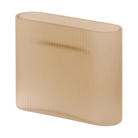 Ridge Vase Milchglas 16,5 cm - Hellorange - Muuto