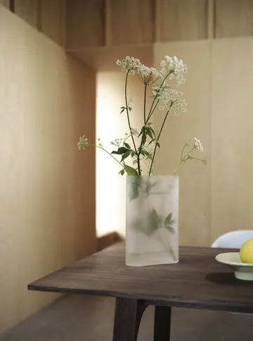 Ridge Vase Milchglas 16,5 cm - Hellorange - Muuto