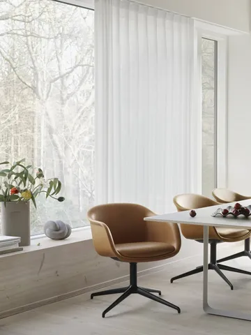 Ridge Vase Milchglas 48,5 cm - Hellorange - Muuto
