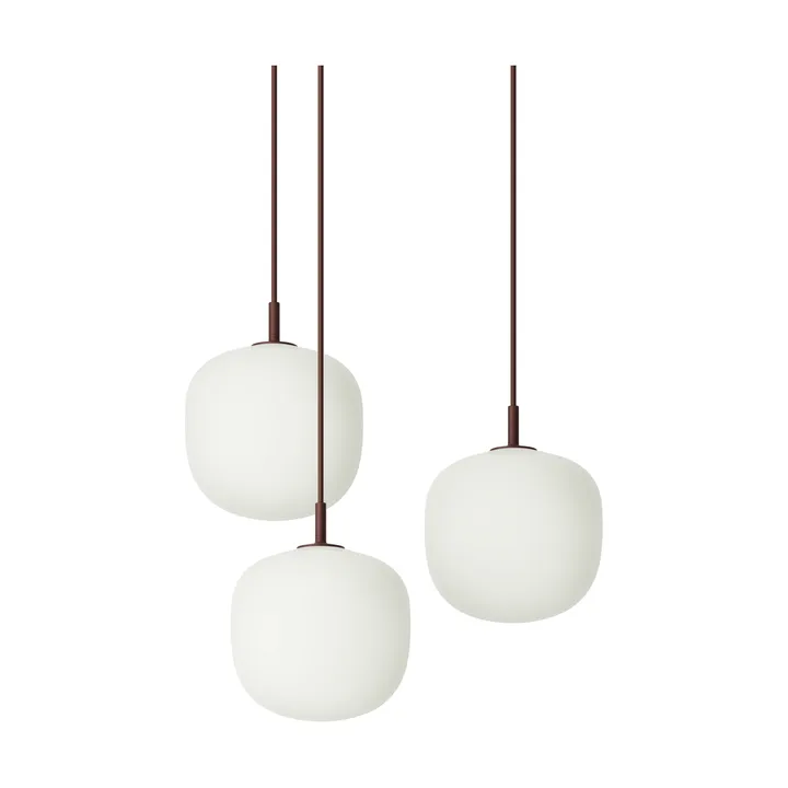 Rime Pendant Cluster 3 Pendel - Dunkelrot, Ø18 cm - Muuto