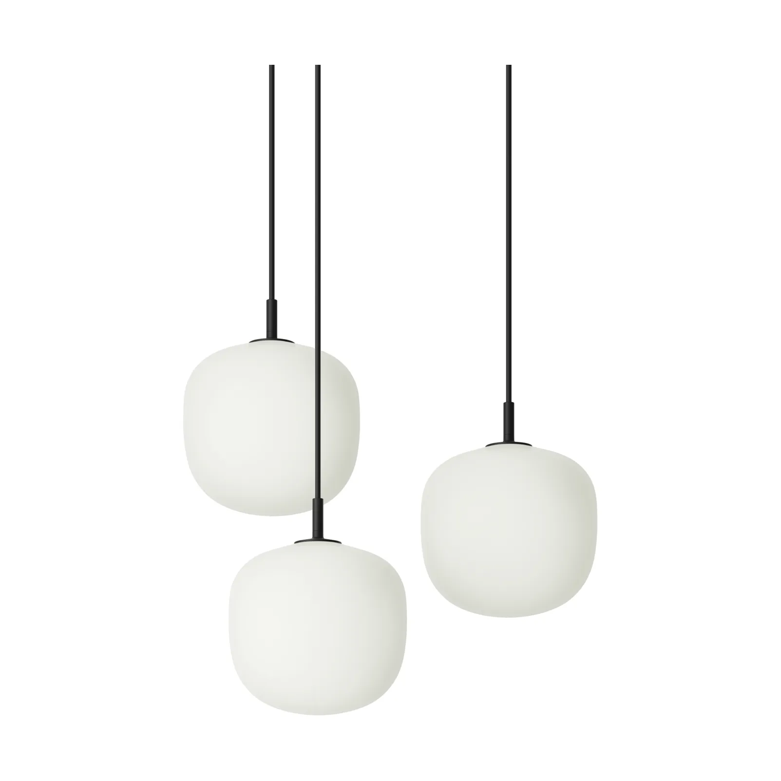 Rime Pendant Cluster 3 Pendel, Schwarz, Ø18 cm Muuto