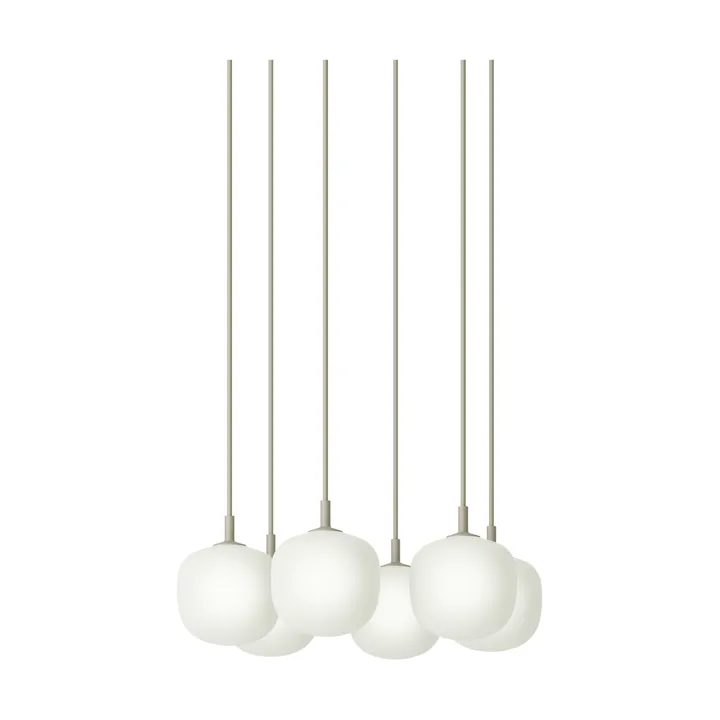 Rime Pendant Cluster 6 Pendel - Grau, Ø12 cm - Muuto