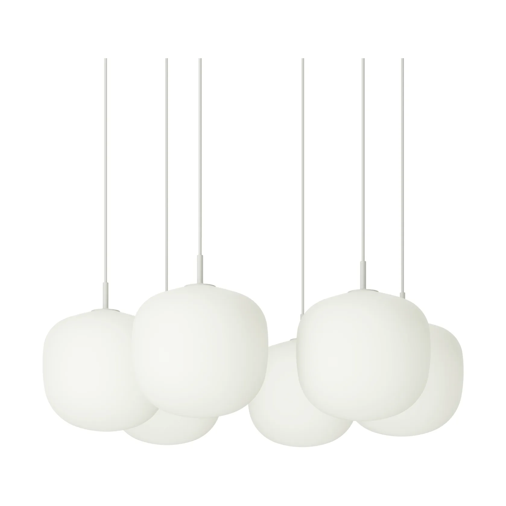 Rime Pendant Cluster 6 Pendel, Grau, Ø25 cm Muuto