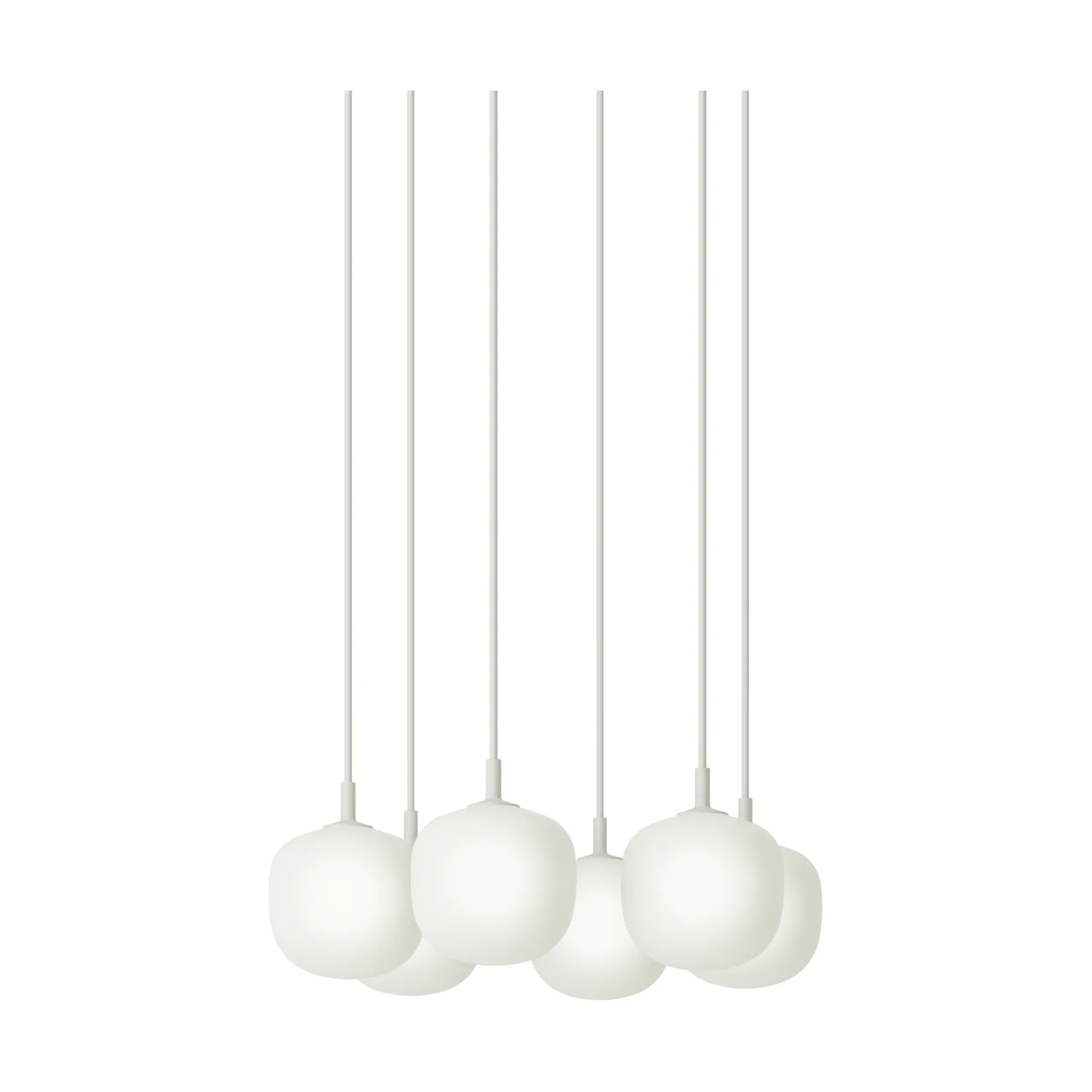 Rime Pendant Cluster 6 Pendel, Weiß, Ø12 cm Muuto