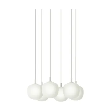 Rime Pendant Cluster 6 Pendelleuchte - Weiß, Ø12 cm - Muuto