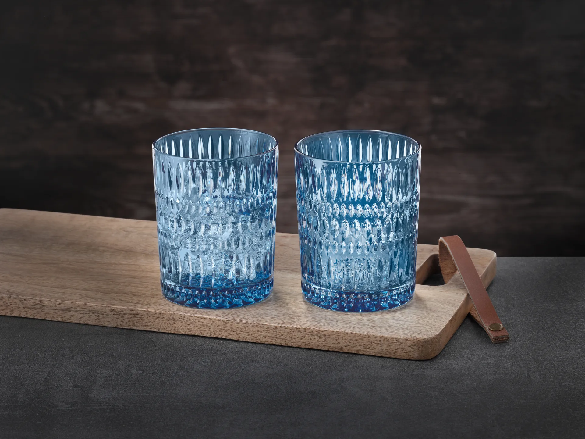 Ethno Tumblerglas 30,4 cl 2er-Pack, Vintage blue Nachtmann