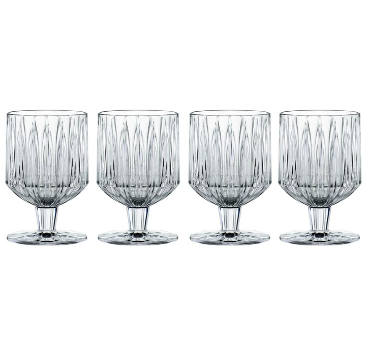 Jules Glas auf Fuß 4er Pack, Klar Nachtmann