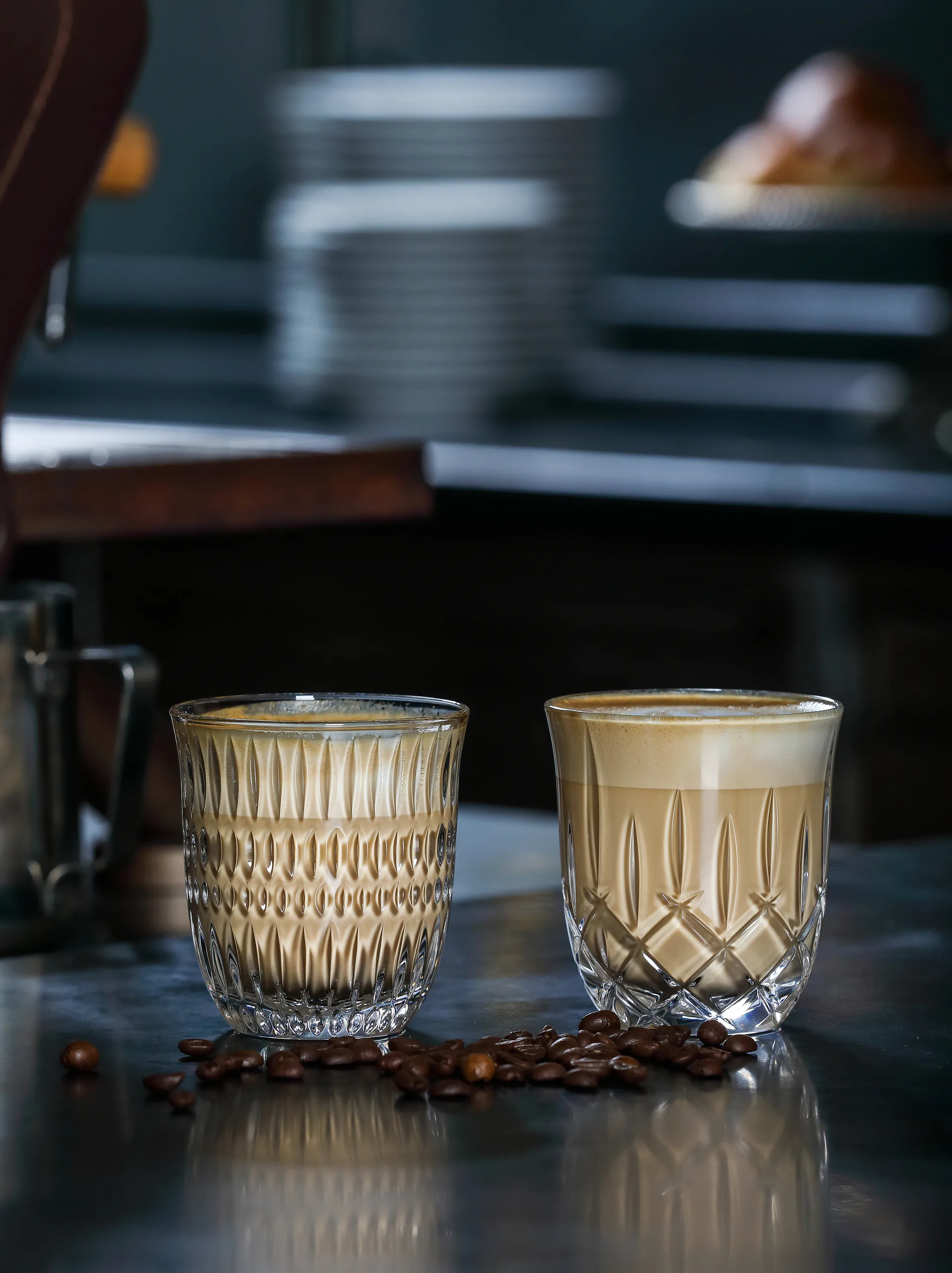 Noblesse Barista Cappuccino-Glas 23,5 cl 2er Pack, Clear Nachtmann