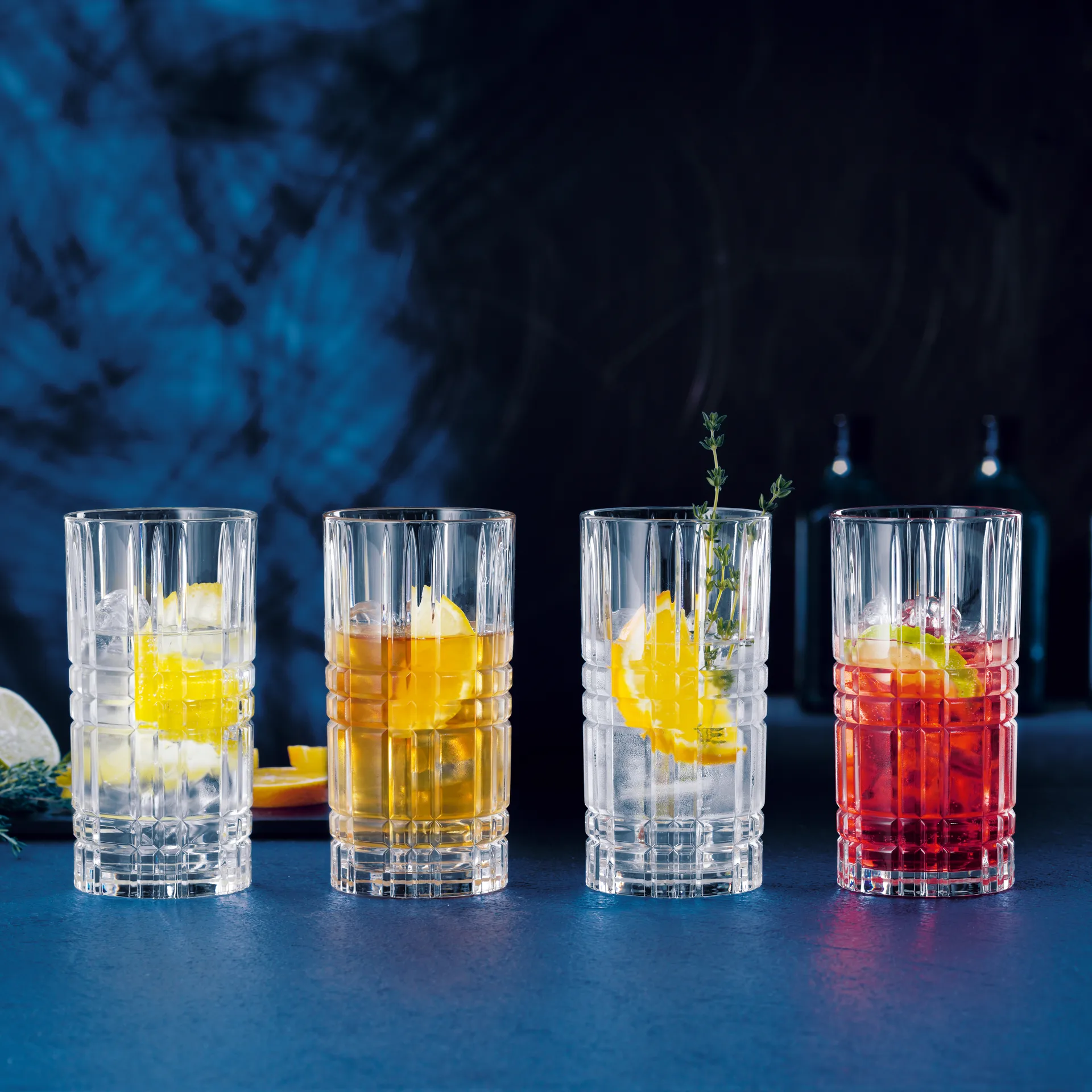 Square Longdrink-Glas 4er Pack, 44cl Nachtmann