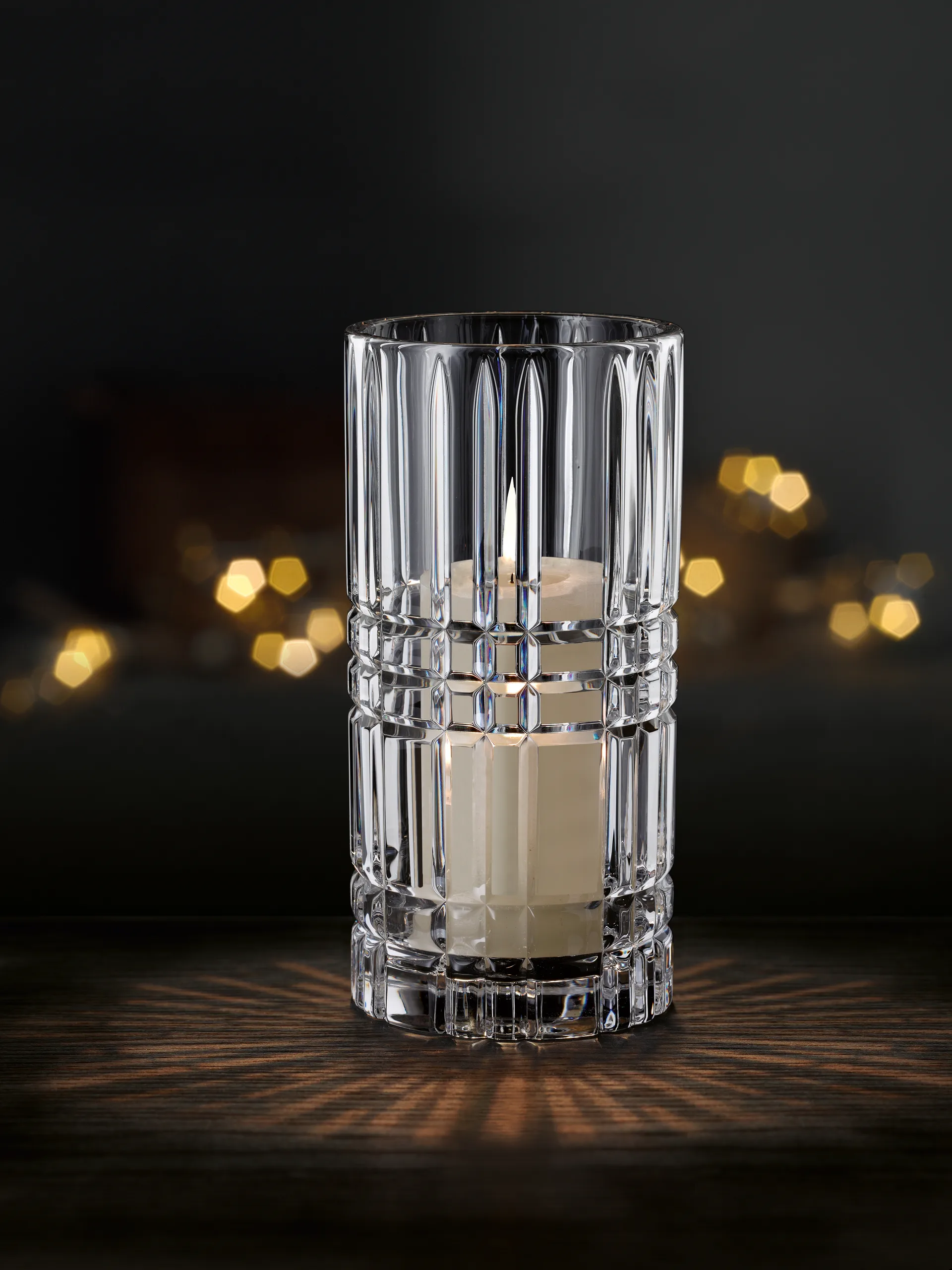 Square Vase, Kristallglas, 23 cm Nachtmann