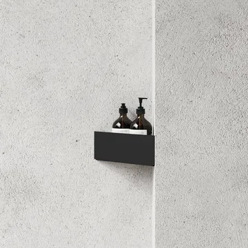 Nichba Duschablage - Black, Ecke - Nichba