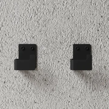 Nichba Handtuchhaken - Schwarz, 2er-Pack - Nichba