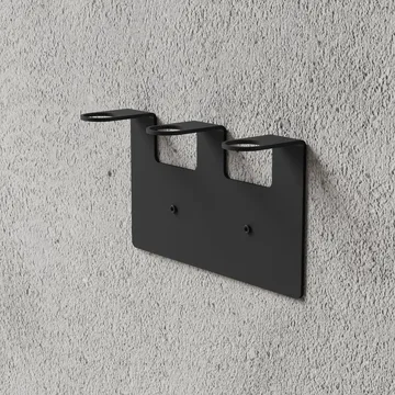 Nichba Seifenhalter - Schwarz, dreifach - Nichba