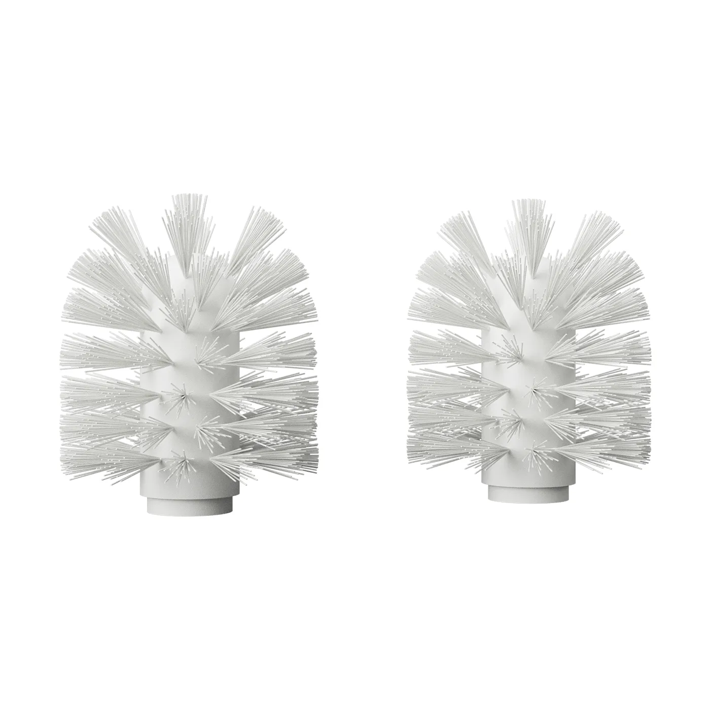 Nichba Toilettenbürstenkopf, Weiß, 2er-Pack Nichba