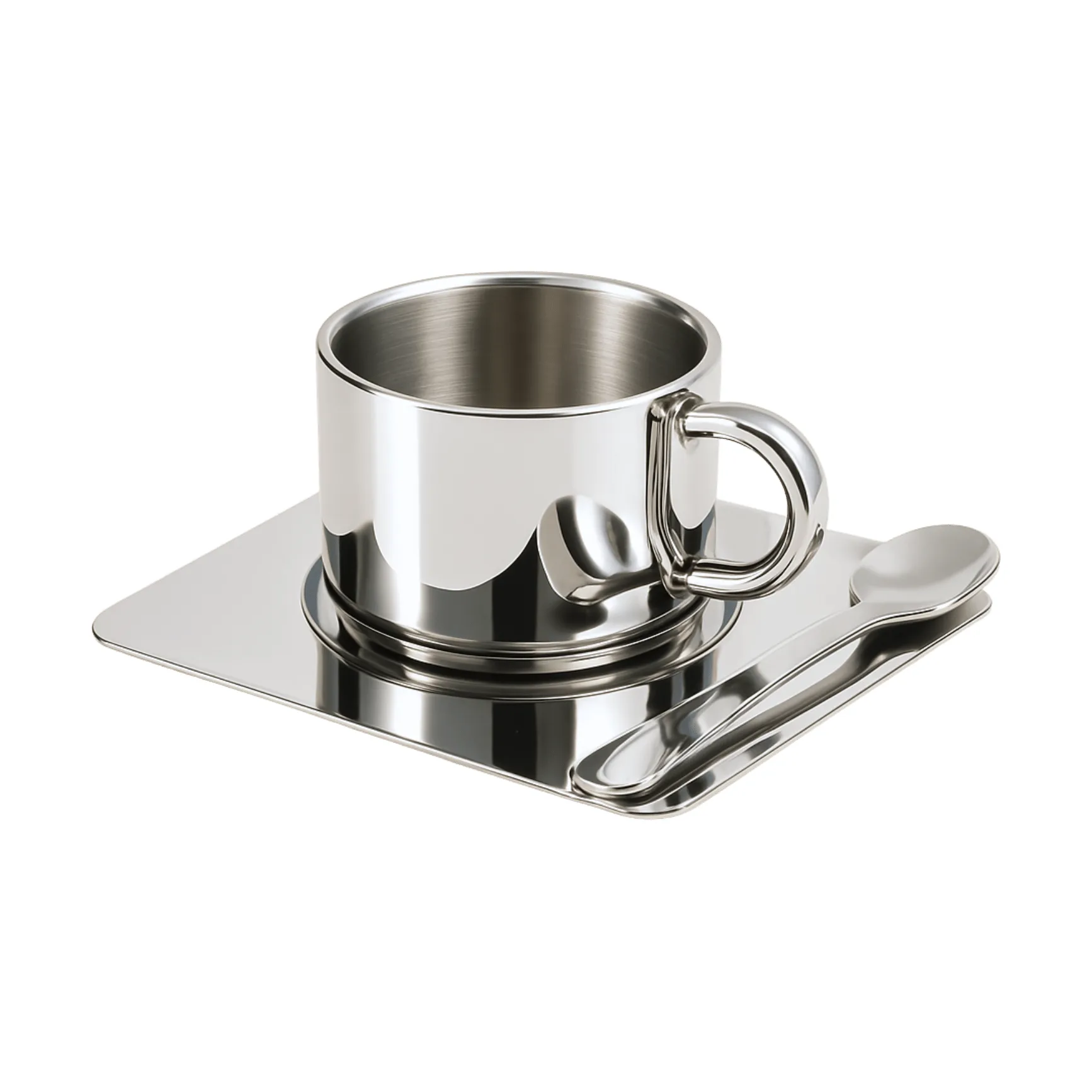 Nichba Trio Tasse, Edelstahl Nichba