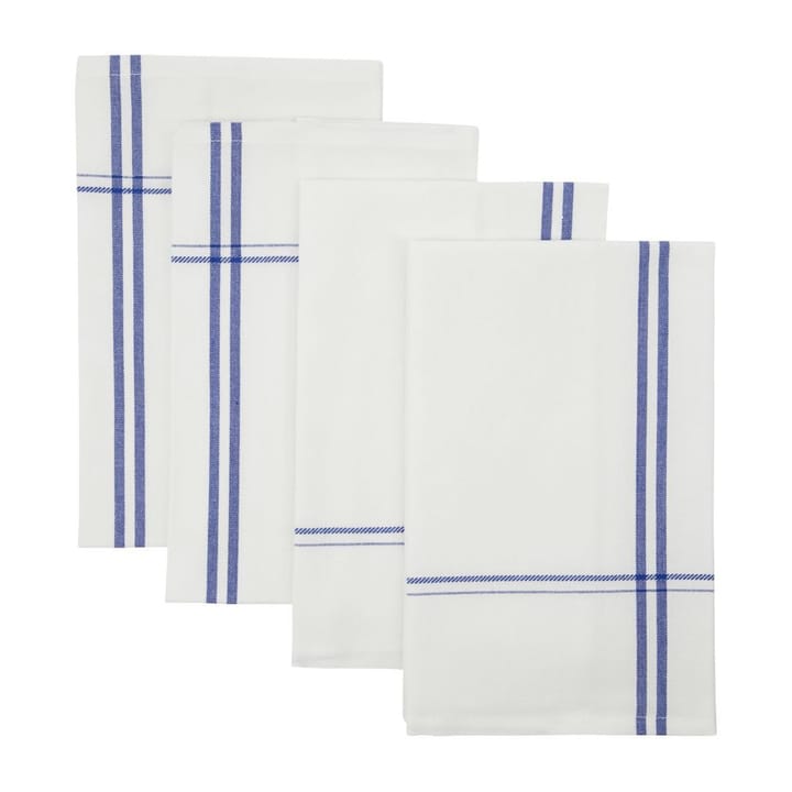 Amow Stoffserviette 32 x 52cm 4er Pack, Weiß-blau Nicolas Vahé