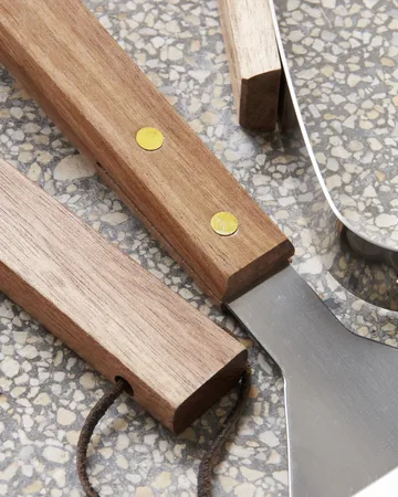 Nicolas Vahé BBQ Grillset 3 Teile - Edelstahl-Akazie - Nicolas Vahé