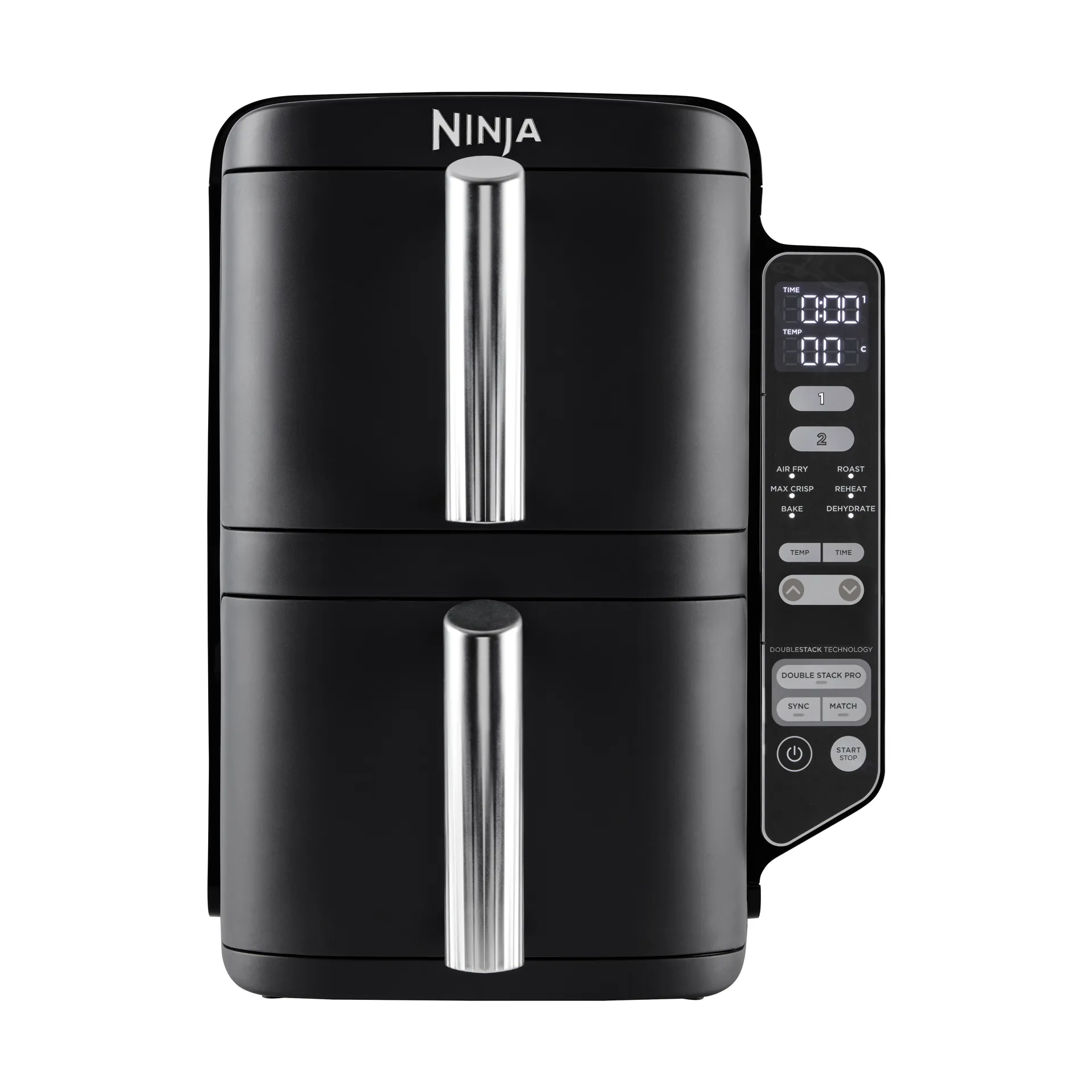 Ninja Air Fryer SL300EU Double Stack 2 Schubladen 7,6 l, Schwarz Ninja