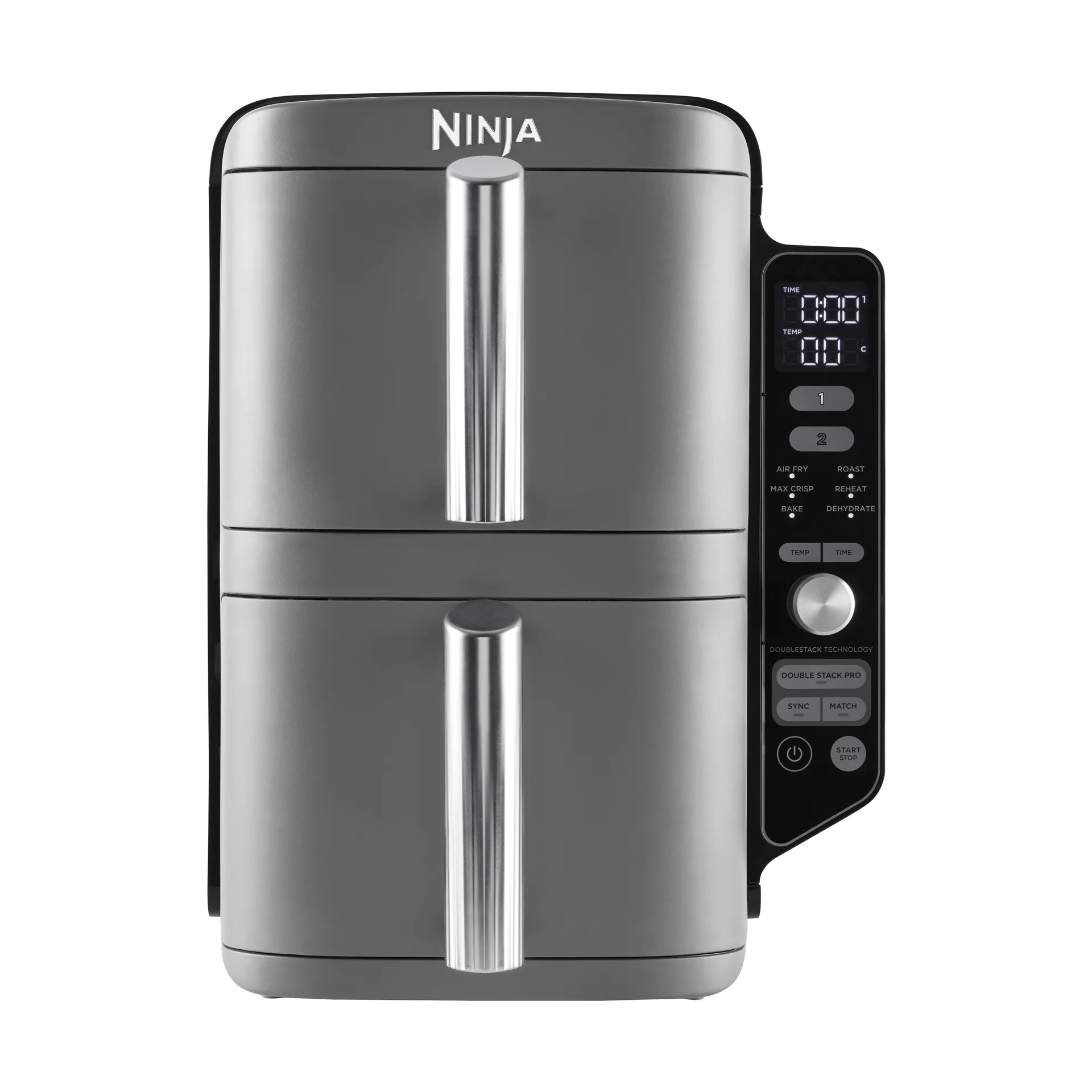 Ninja Air Fryer SL400EU Double Stack XL - 2 Schubladen 9,5 L, Schwarz Ninja