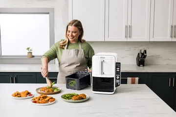 Ninja Air Fryer SL400EUWH Double Stack XL- 2 Schubladen 9,5 l - Weiß - Ninja